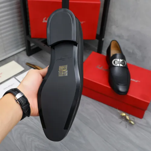 Replica Salvatore Ferragamo Leather Shoes For Men #1433546 $108.00 USD for Wholesale