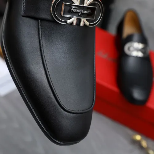 Replica Salvatore Ferragamo Leather Shoes For Men #1433546 $108.00 USD for Wholesale