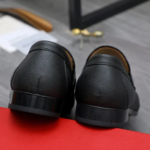 Replica Salvatore Ferragamo Leather Shoes For Men #1433547 $108.00 USD for Wholesale