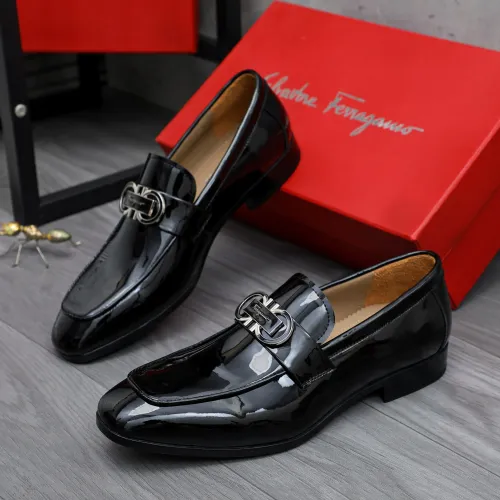 Wholesale Salvatore Ferragamo Leather Shoes For Men #1433548 $108.00 USD, Wholesale Quality Replica Salvatore Ferragamo Leather Shoes