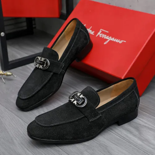 Wholesale Salvatore Ferragamo Leather Shoes For Men #1433549 $108.00 USD, Wholesale Quality Replica Salvatore Ferragamo Leather Shoes