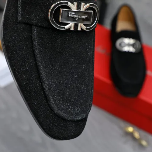 Replica Salvatore Ferragamo Leather Shoes For Men #1433549 $108.00 USD for Wholesale