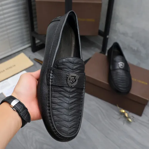 Replica Bottega Veneta BV Leather Shoes For Men #1433552 $85.00 USD for Wholesale
