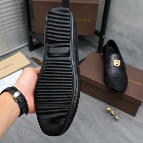 Replica Bottega Veneta BV Leather Shoes For Men #1433553 $85.00 USD for Wholesale