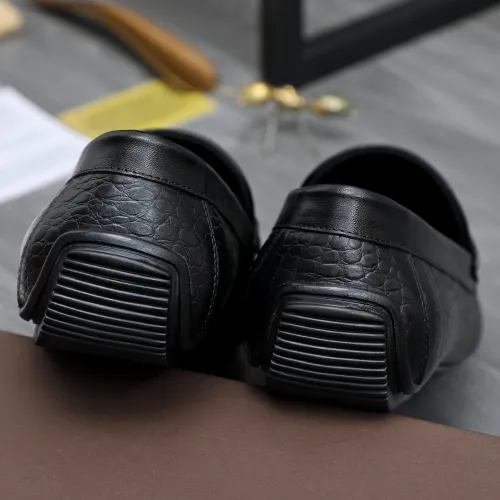 Replica Bottega Veneta BV Leather Shoes For Men #1433553 $85.00 USD for Wholesale