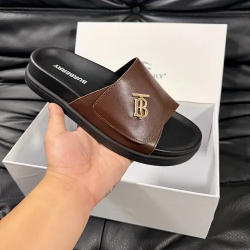 Replica Burberry Slippers For Men #1433558 $56.00 USD for Wholesale