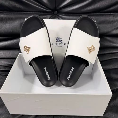 Wholesale Burberry Slippers For Men #1433559 $56.00 USD, Wholesale Quality Replica Burberry Slippers