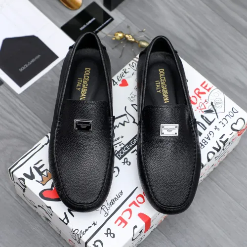 Wholesale Dolce &amp; Gabbana D&amp;G Leather Shoes For Men #1433573 $76.00 USD, Wholesale Quality Replica Dolce &amp; Gabbana D&amp;G Leather Shoes