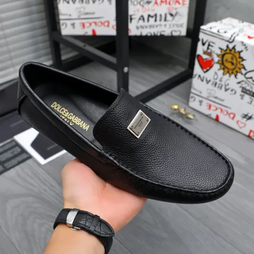 Replica Dolce & Gabbana D&G Leather Shoes For Men #1433573 $76.00 USD for Wholesale
