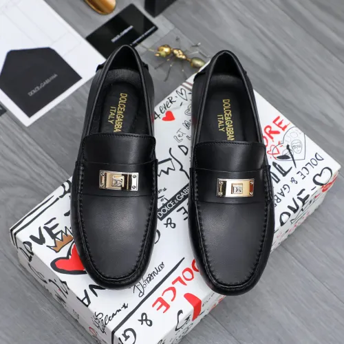 Wholesale Dolce &amp; Gabbana D&amp;G Leather Shoes For Men #1433575 $76.00 USD, Wholesale Quality Replica Dolce &amp; Gabbana D&amp;G Leather Shoes