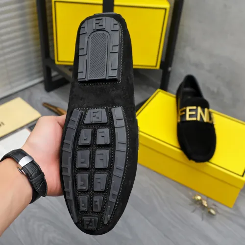 Replica Fendi Leather Shoes For Men #1433576 $76.00 USD for Wholesale