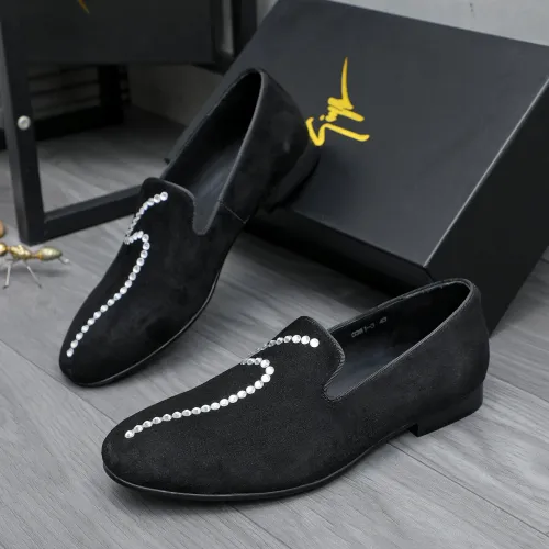 Replica Giuseppe Zanotti GZ Leather Shoes For Men #1433623 $80.00 USD for Wholesale