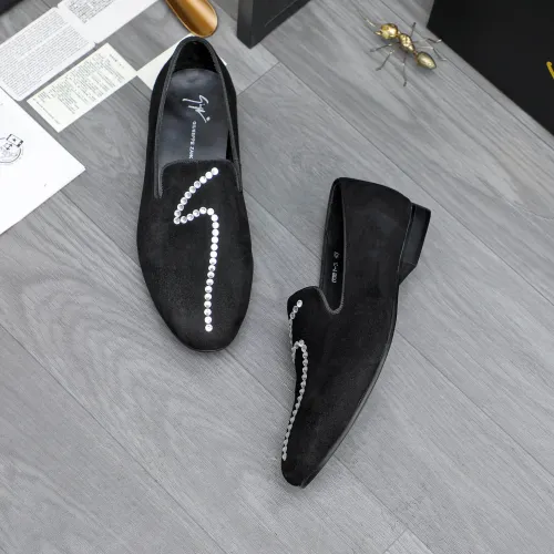 Replica Giuseppe Zanotti GZ Leather Shoes For Men #1433623 $80.00 USD for Wholesale