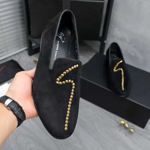 Replica Giuseppe Zanotti GZ Leather Shoes For Men #1433624 $80.00 USD for Wholesale