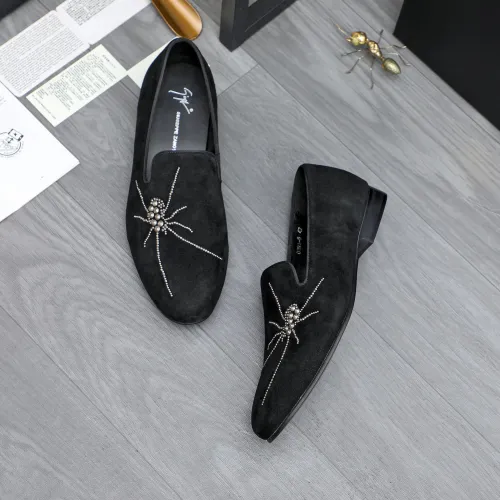 Replica Giuseppe Zanotti GZ Leather Shoes For Men #1433625 $80.00 USD for Wholesale
