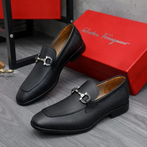 Wholesale Salvatore Ferragamo Leather Shoes For Men #1433639 $105.00 USD, Wholesale Quality Replica Salvatore Ferragamo Leather Shoes