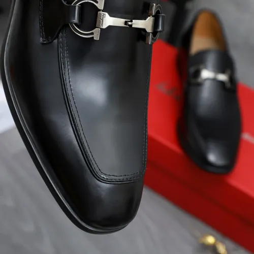 Replica Salvatore Ferragamo Leather Shoes For Men #1433641 $105.00 USD for Wholesale