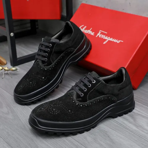 Wholesale Salvatore Ferragamo Leather Shoes For Men #1433643 $115.00 USD, Wholesale Quality Replica Salvatore Ferragamo Leather Shoes