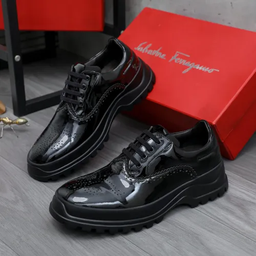 Wholesale Salvatore Ferragamo Leather Shoes For Men #1433645 $115.00 USD, Wholesale Quality Replica Salvatore Ferragamo Leather Shoes