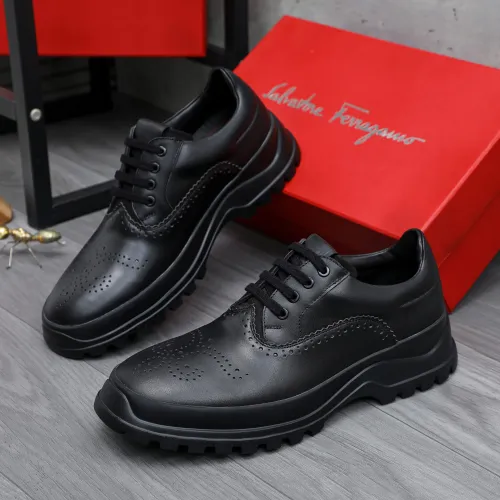 Wholesale Salvatore Ferragamo Leather Shoes For Men #1433647 $115.00 USD, Wholesale Quality Replica Salvatore Ferragamo Leather Shoes