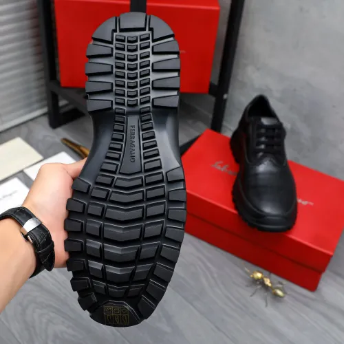 Replica Salvatore Ferragamo Leather Shoes For Men #1433647 $115.00 USD for Wholesale