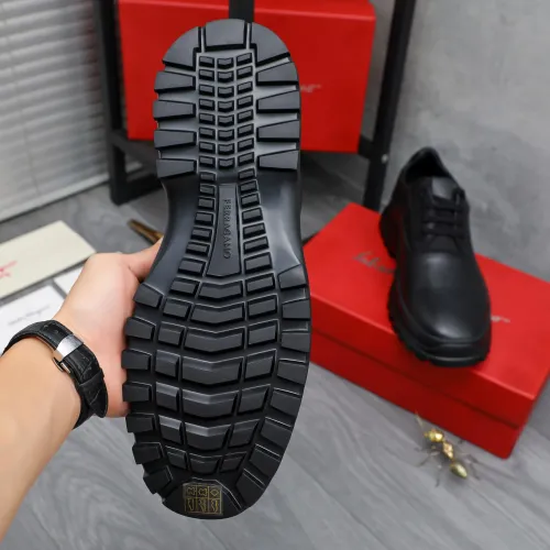 Replica Salvatore Ferragamo Leather Shoes For Men #1433648 $115.00 USD for Wholesale