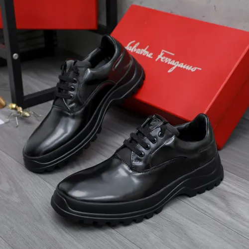 Wholesale Salvatore Ferragamo Leather Shoes For Men #1433650 $115.00 USD, Wholesale Quality Replica Salvatore Ferragamo Leather Shoes