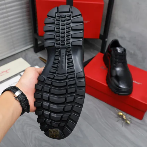 Replica Salvatore Ferragamo Leather Shoes For Men #1433650 $115.00 USD for Wholesale