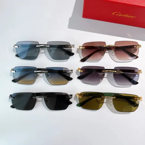 Replica Cartier AAA Quality Sunglassess #1433841 $68.00 USD for Wholesale