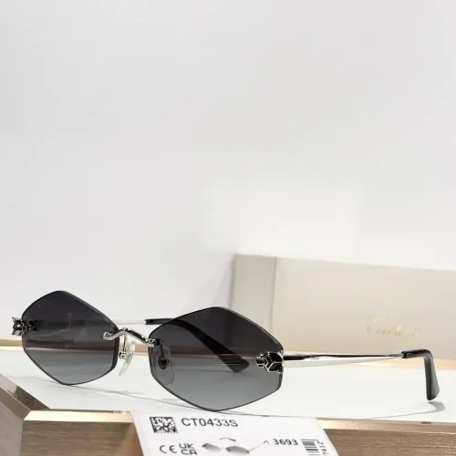 Wholesale Cartier AAA Quality Sunglassess #1433917 $76.00 USD, Wholesale Quality Replica Cartier AAA Quality Sunglassess