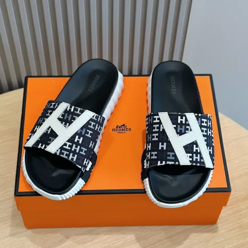 Replica Hermes Slippers For Men #1433954 $52.00 USD for Wholesale