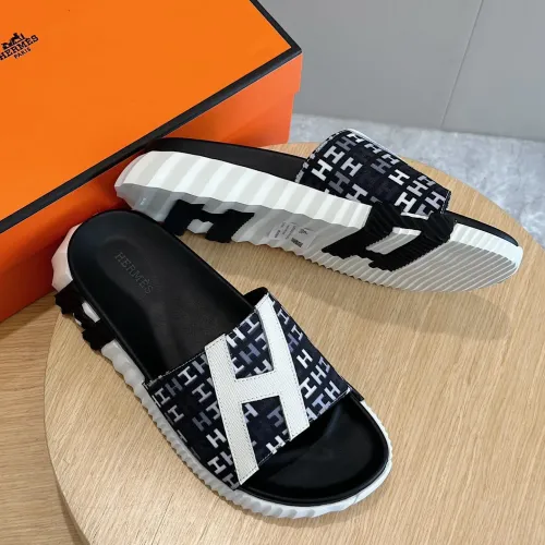 Replica Hermes Slippers For Men #1433954 $52.00 USD for Wholesale