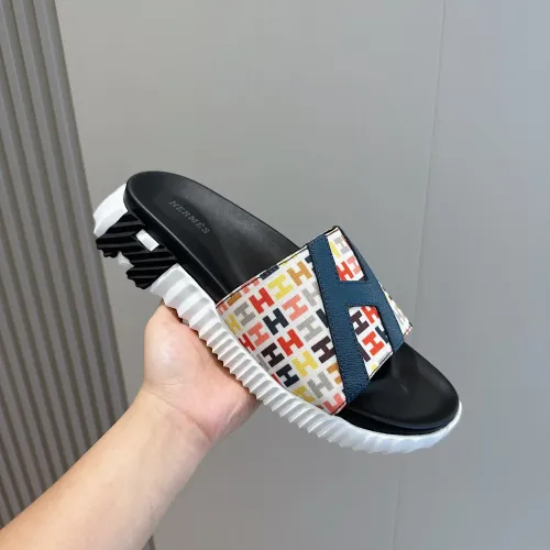 Replica Hermes Slippers For Men #1433955 $52.00 USD for Wholesale