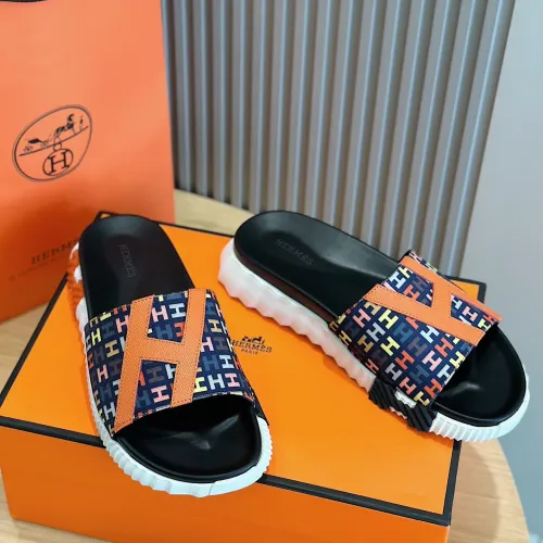 Replica Hermes Slippers For Men #1433956 $52.00 USD for Wholesale