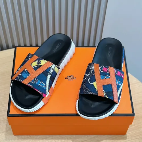 Replica Hermes Slippers For Men #1433957 $52.00 USD for Wholesale