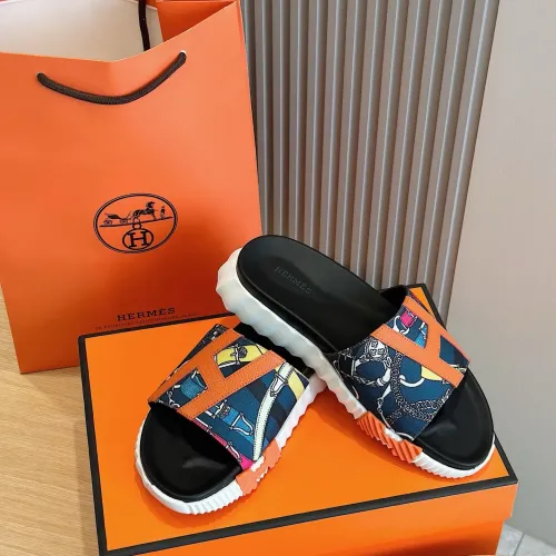 Replica Hermes Slippers For Men #1433957 $52.00 USD for Wholesale