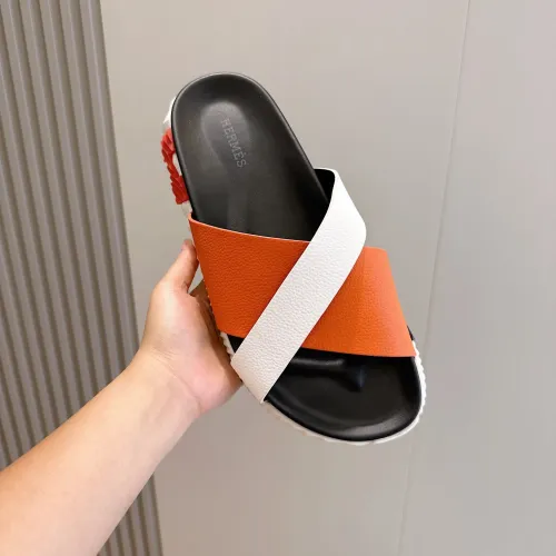 Replica Hermes Slippers For Men #1433958 $56.00 USD for Wholesale