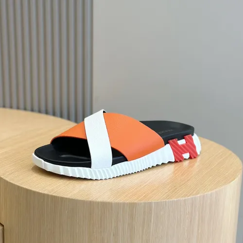 Replica Hermes Slippers For Men #1433958 $56.00 USD for Wholesale