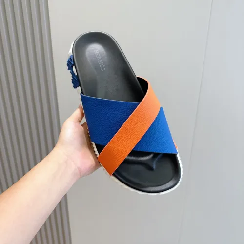 Replica Hermes Slippers For Men #1433959 $56.00 USD for Wholesale