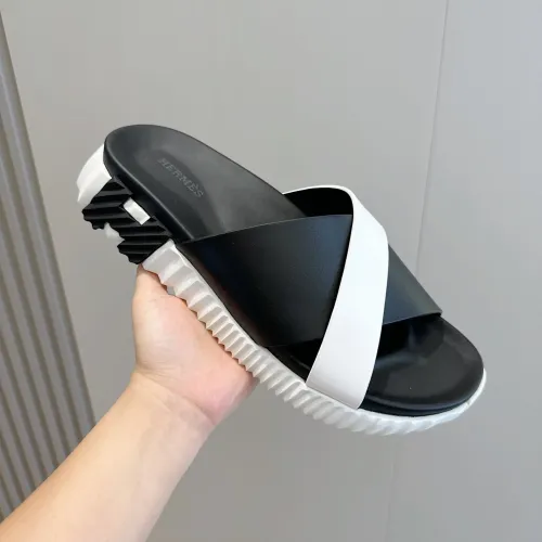 Replica Hermes Slippers For Men #1433962 $56.00 USD for Wholesale