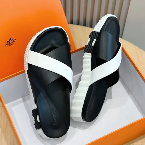 Replica Hermes Slippers For Men #1433962 $56.00 USD for Wholesale