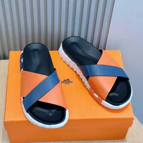 Replica Hermes Slippers For Men #1433963 $56.00 USD for Wholesale