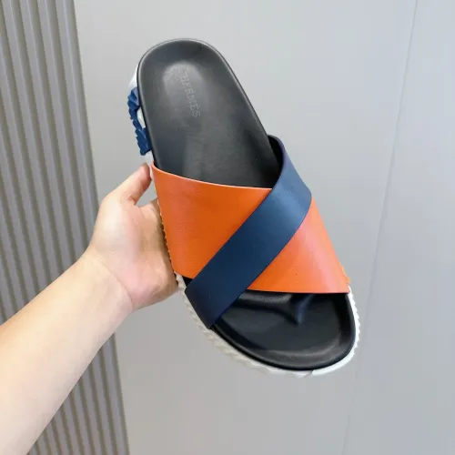 Replica Hermes Slippers For Men #1433963 $56.00 USD for Wholesale