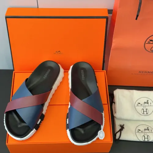 Replica Hermes Slippers For Men #1433964 $56.00 USD for Wholesale