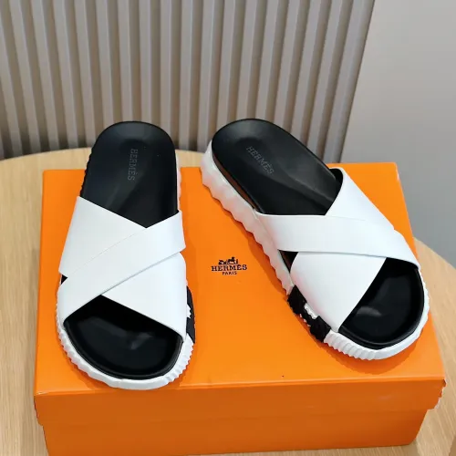 Replica Hermes Slippers For Men #1433965 $56.00 USD for Wholesale