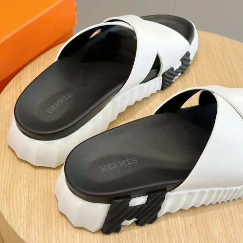 Replica Hermes Slippers For Men #1433965 $56.00 USD for Wholesale