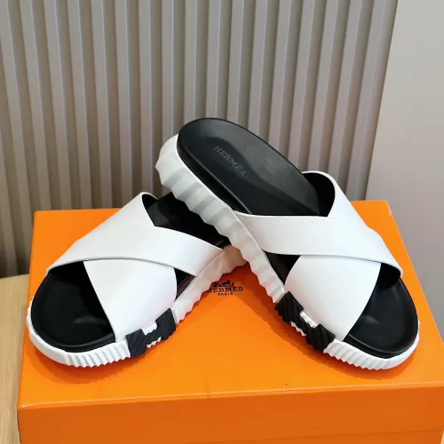 Replica Hermes Slippers For Men #1433965 $56.00 USD for Wholesale