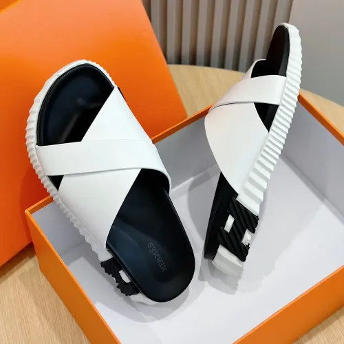 Replica Hermes Slippers For Men #1433965 $56.00 USD for Wholesale