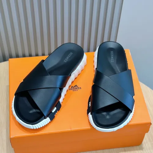 Replica Hermes Slippers For Men #1433966 $56.00 USD for Wholesale