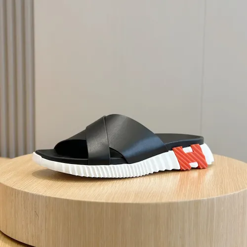 Replica Hermes Slippers For Men #1433966 $56.00 USD for Wholesale